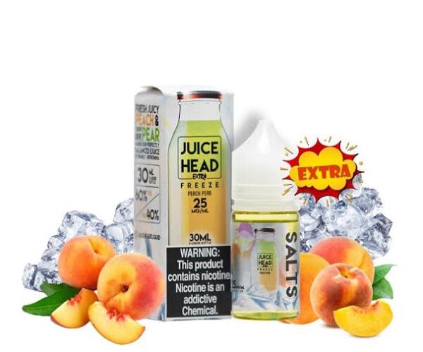 Peach Pear Extra Freeze Nic Salt by Juice Head 30ml Ejuice